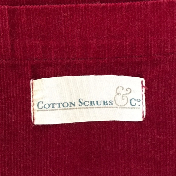 Corduroy pants, burgundy, drawstring waist, Sz XL - Picture 2 of 6